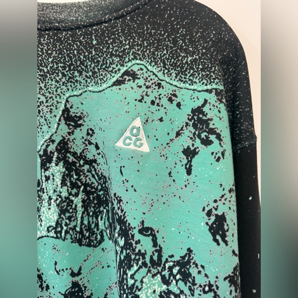ACG NIKE Green and Black Graphic Men's Sweater MEDIUM - Picture 6 of 10